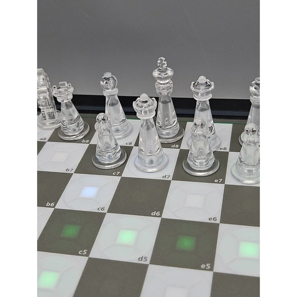 Electronic Chess Board L6 with LED Lights, Computer Chess Set with Piece Charger